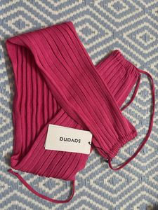 Hot Pink Ruched Halter Top