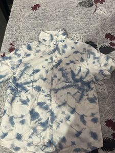 Tie-Dye Button-Up Shirt