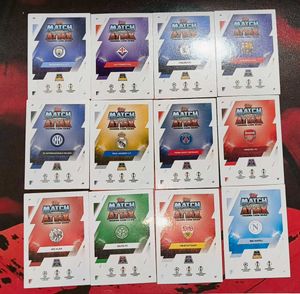 🏆 Lot of 12 Rare 🔥Topps Match Football Cards