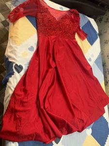 beautiful red beaded gown🎀❤️