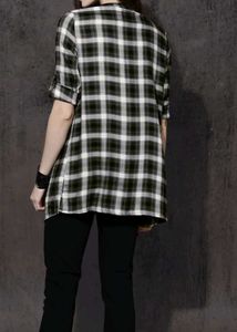 Women's Plaid Open Front Shrug