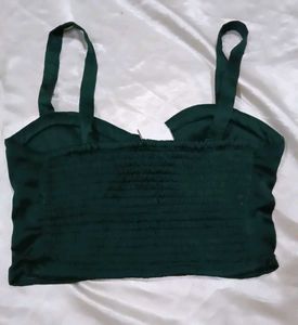 Stylish Satin Crop Top