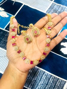 Cz necklace set