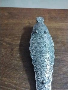Silver Ganesh Arti &amp; Agarbatti Stand