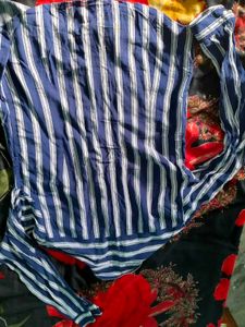 Men's Striped Button-Down Shirt