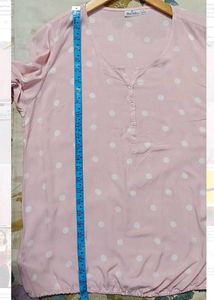 Light Pink Polka Dot Top