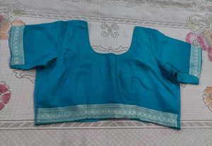 Elegant Teal Saree Blouse