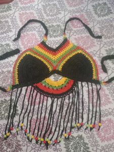 Crochet Rasta Bikini Top