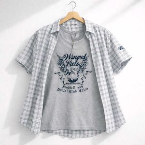 💙 ELEVATED CASUAL PLAID SHIRT — MEN'S (L)