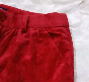Vibrant Red Women's Shorts
