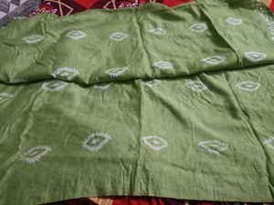 Green saree with blouse
