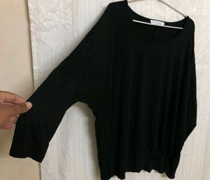 Betty Black Long Sleeve Top