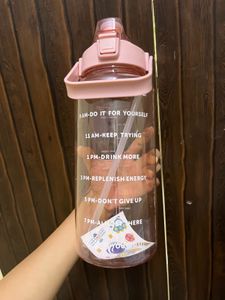 Motivational Sipper Bottle - Leakproof with Straw