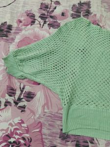 Very Beautiful Crop (Net) Top With Nyc Colour