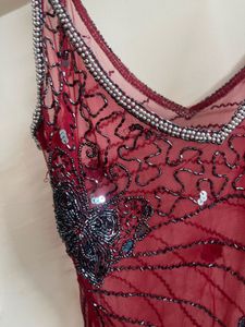 heavy handwork beaded jaipuri yk2 sheer top