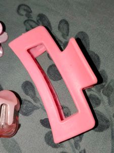 Cute Pink Hair Claw Clips Set 🩷🎀🏩💗