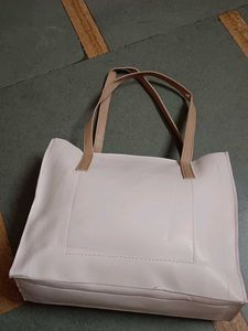 Stylish Cream Tote Bag