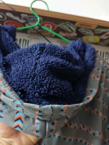 Cozy Graphic Print Zip-Up Hoodie