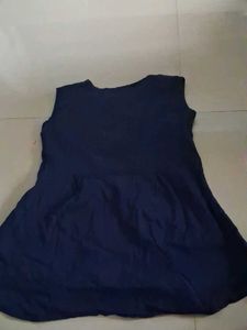 Navy Blue A-Line Dress