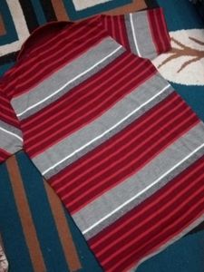 Striped Polo T-Shirt