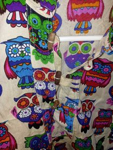 Vibrant Owl Print Kurta