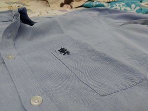 red tape Men's Light Blue Casual Shirt
