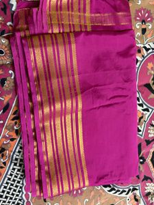 Vibrant Pink Mysore crepe premium 6meter