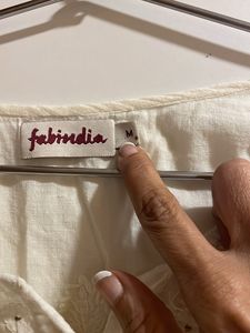 Fabindia Chikankari Top - Size M