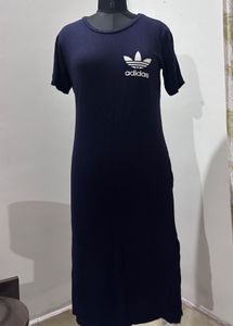 Navy Blue T-Shirt Dress