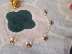 Lotus Pearl Necklace