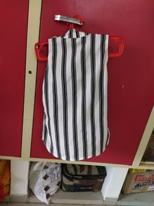 Black And White Striped Top