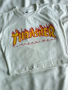 Thrasher Magazine Flame Logo baby tee