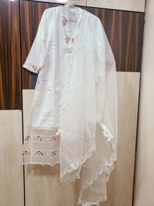 Beautiful Maslin Organza Pakistani Suit Set