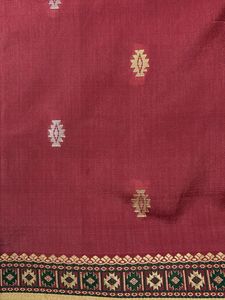 Elegant Maroon Silk Saree