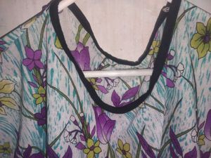 Floral Print Loose Fit Top