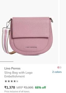 lino perros Chic Pink Crossbody Bag