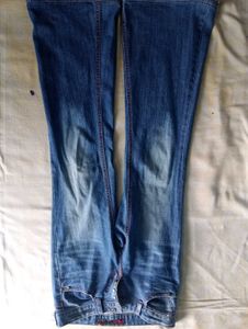 Women's low waist Blue bootcut denim Jeans