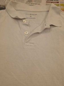 Primark Men's Classic White Polo T-Shirt