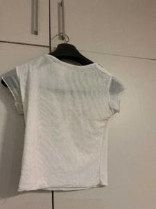 White Cowl Neck Top