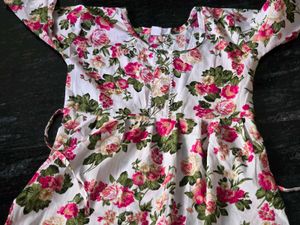 Floral Print Kurta Set with Palazzo Pants