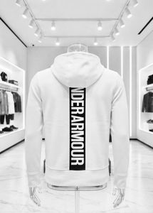 Under Armour White Zip Hoodie