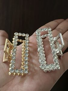 unused Sparkling Rhinestone Claw Clips