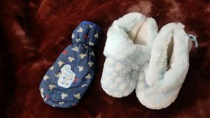 Baby Woolen Soft Shoes + Milk Bottle Cover
