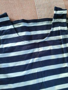 Black And White Bodycon Striped Dress