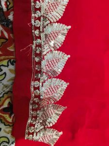 red suit with dupatta