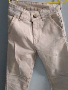 Boy's Casual White Jean's.