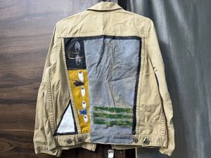 Men/Women Tan Denim Jacket