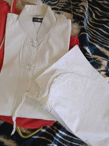 Elegant White Kurta Set