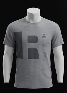 Reebok Men's Grey Graphic T-Shirt