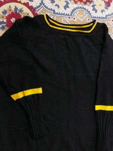 Black &amp; Yellow Knit Sweater